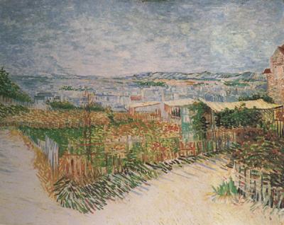 Vincent Van Gogh Vegetable Gardens at Montmartre (nn04) oil painting image